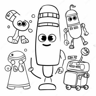 Pagina Da Colorare Dellavventura Colorata Di Storybots 10321-8306