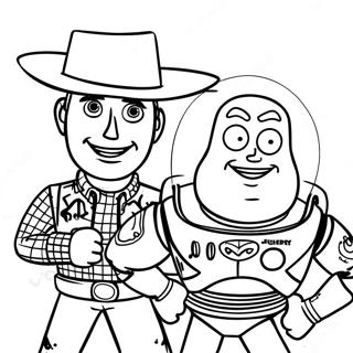 Pagina Da Colorare Di Woody E Buzz Lightyear In Avventura 11761-9218