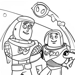 Pagina Da Colorare Di Woody E Buzz Lightyear In Avventura 11761-9220