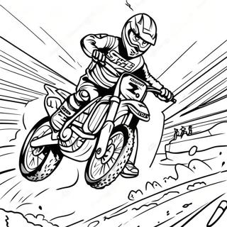 Supercross Moto Da Cross Pagine Da Colorare