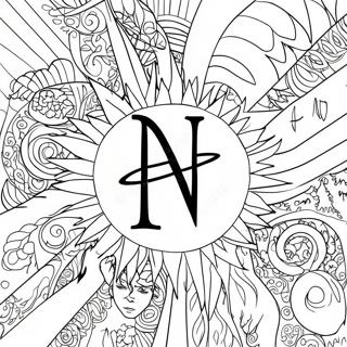 Pagina Da Colorare Del Logo Di Death Note 15040-11846