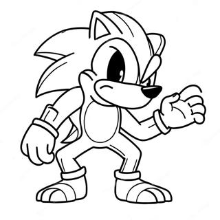 Sonic Il Werehog Pagine Da Colorare