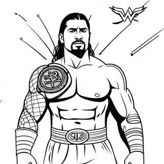 Pagina Da Colorare Di Roman Reigns Wwe 19132-15119