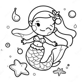 Sirena Di Natale Pagine Da Colorare