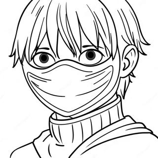 Kaneki Ken Con Maschera Pagine Da Colorare 20853-16493