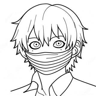 Kaneki Ken Con Maschera Pagine Da Colorare 20853-16494