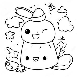 Doodle Kawaii Carino Pagine Da Colorare