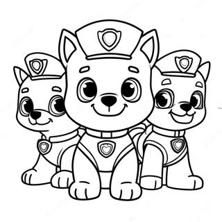 Pagina Da Colorare Dei Personaggi Affascinanti Di Paw Patrol 21753-17209