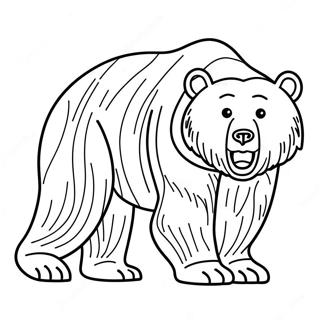 Pagina Da Colorare Di Un Orso Grizzly 22092-17456