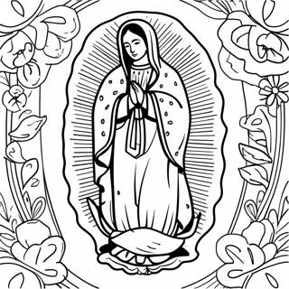 Nostra Signora Di Guadalupe Pagine Da Colorare