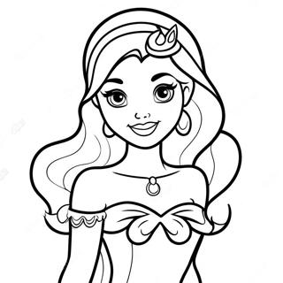 Principessa Disney Tatuata Pagine Da Colorare