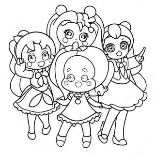 Pagina Da Colorare Del Team Magico Di Precure 28565-22563