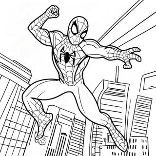 Spider Man In Costume Nero No Way Home Pagine Da Colorare