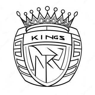 Pagina Da Colorare Del Logo Dei Sacramento Kings 33913-26817