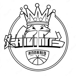 Pagina Da Colorare Del Logo Dei Sacramento Kings 33913-26820