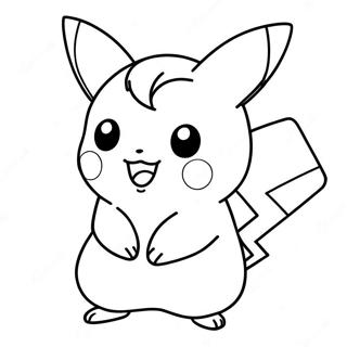 Pagina Da Colorare Di Pikachu Adorabile 33924-26858