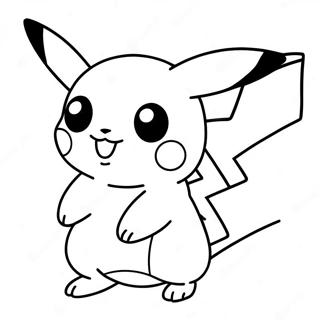 Pagina Da Colorare Di Pikachu Adorabile 33924-26859