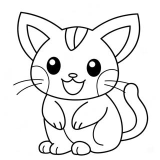 Pagina Da Colorare Del Gatto Pokemon 34493-27268