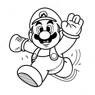 Pagina Da Colorare Di Super Mario Che Salta 34724-27456