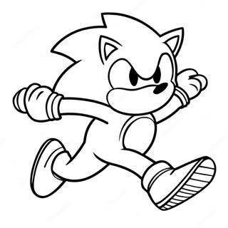 Pagina Da Colorare Di Sonic Il Riccio Che Corre Veloce 35554-28141