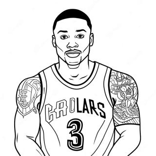 Damian Lillard Pagine Da Colorare