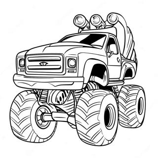 Pagina Da Colorare Monster Truck Max D 38464-30423