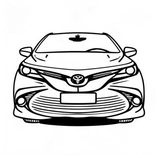 Pagina Da Colorare Della Toyota Camry Vista Frontale 39743-31465