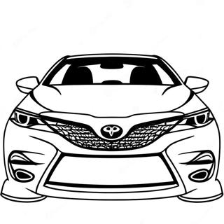 Pagina Da Colorare Della Toyota Camry Vista Frontale 39743-31467