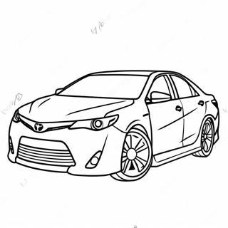 Pagina Da Colorare Della Toyota Camry Vista Laterale 39744-31453