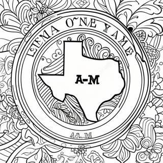 Pagina Da Colorare Del Logo Texas Am 41263-32640