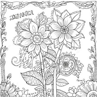 Pagina Da Colorare Calendario Floreale Johanna Basford 2017 48503-38353