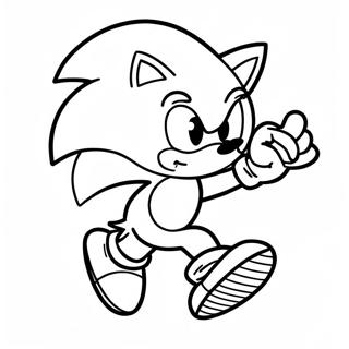 Pagina Da Colorare Di Sonic Che Corre Veloce 49464-39125