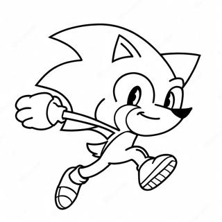 Pagina Da Colorare Di Sonic Che Corre Veloce 49464-39126