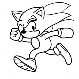 Pagina Da Colorare Di Sonic Che Corre Veloce 49464-39127