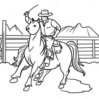 Rodeo Western Pagine Da Colorare