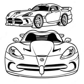 Pagina Da Colorare Della Dodge Viper Sportiva 52023-41140