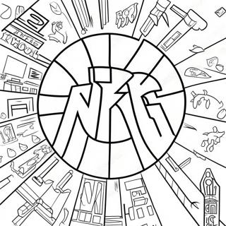 Pagine Da Colorare Del Logo Dei Knicks 53293-58902