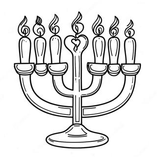 Pagina Da Colorare Menorah Colorata 5391-4282