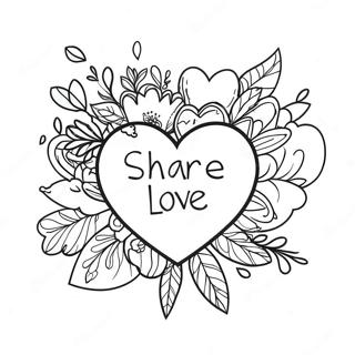 Pagina Da Colorare Del Logo Share The Love 53993-42716