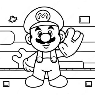 Pagina Da Colorare Di Mario 8 Bit 5490-4359