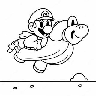 Pagina Da Colorare Di Mario 8 Bit Che Salta Sopra Goomba 5491-4368