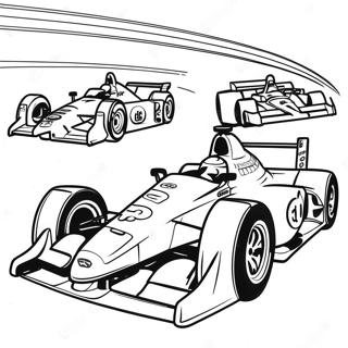 Pagina Da Colorare Della Corsa Veloce Della Macchina Indy 56634-44811