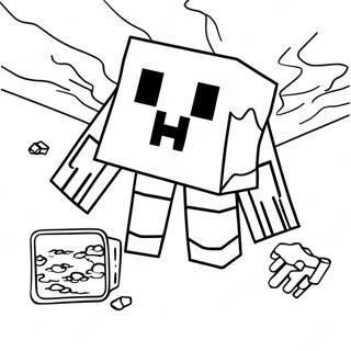 Minecraft Ghast Pagine Da Colorare