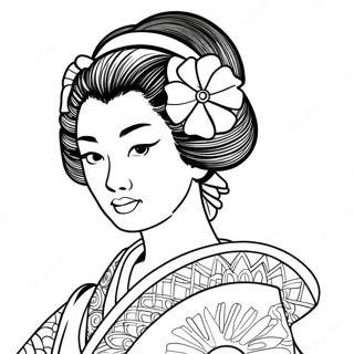 Geisha Pagine Da Colorare