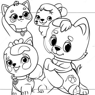 Paw Patrol Cat Pack Pagine Da Colorare