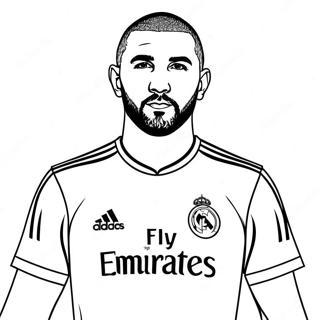 Pagina Da Colorare Di Star Del Calcio Benzema 65523-51869