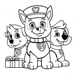 Natale Paw Patrol Pagine Da Colorare