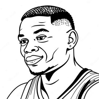 Pagina Da Colorare Di Russell Westbrook 69834-55267