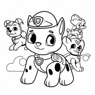 Paw Patrol Moto Cuccioli Pagine Da Colorare