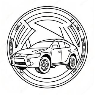 Pagina Da Colorare Del Logo Mitsubishi 72924-57736